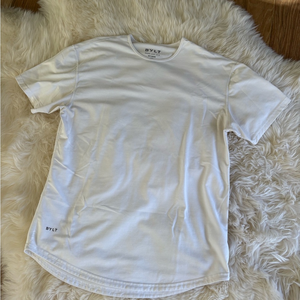 Bylt Basics Drop-Cut Lux Men's White T-Shirt